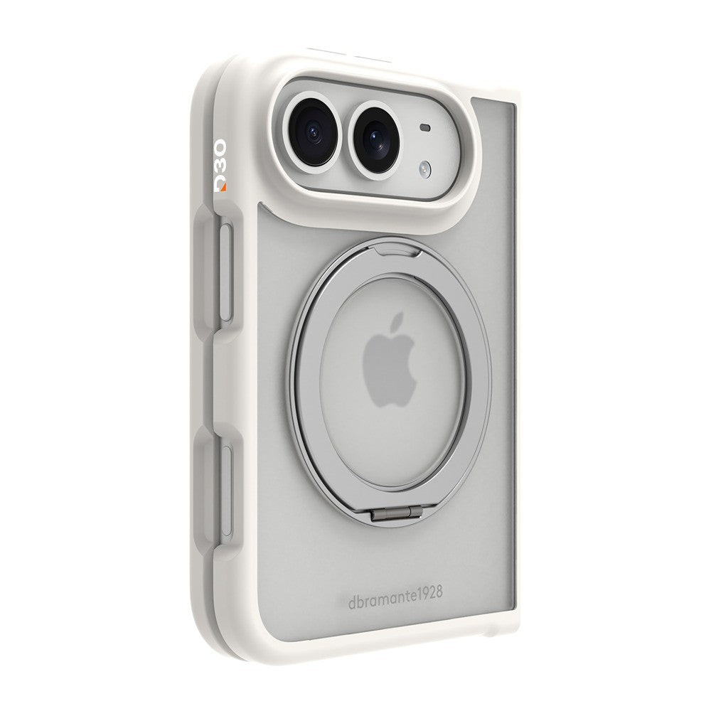 dbramante1928 iPhone Duo Deksel Grenen Ultra MagSafe Kick Hvit