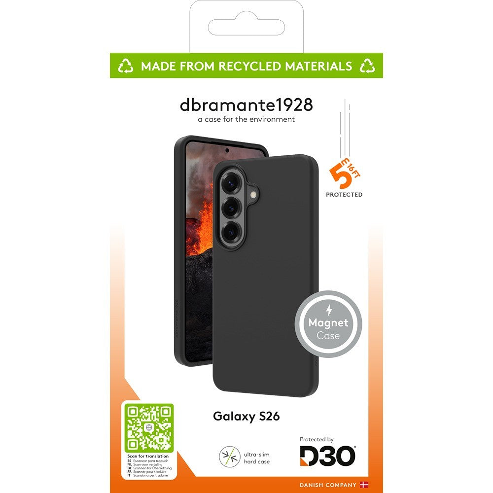 dbramante1928 Samsung Galaxy S26 Deksel Iceland Ultra Magnet Svart