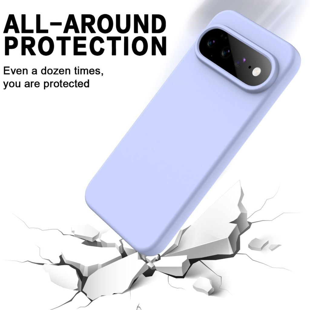 Google Pixel 11 Pro XL Deksel med Strap Silikon Lilla