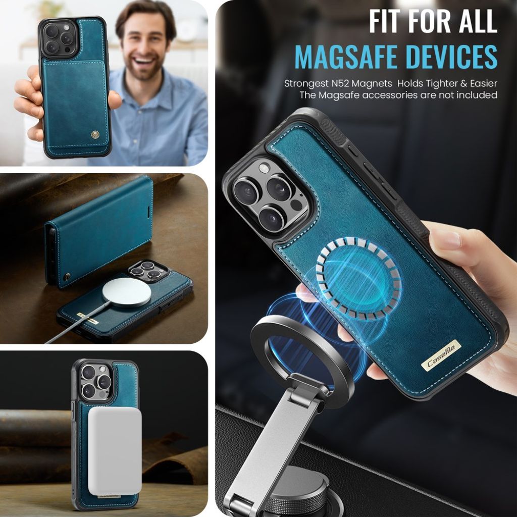 CaseMe iPhone 14 Pro Etui C49 Series Grønn