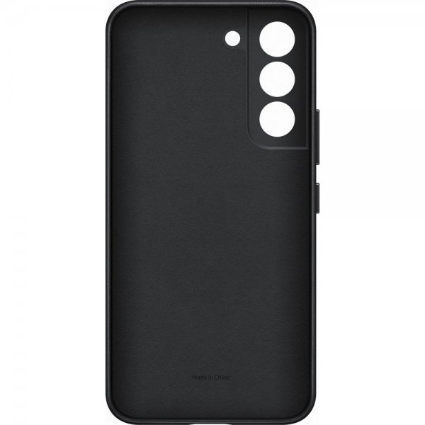 Samsung Original Galaxy S22 Plus Deksel Leather Cover Svart