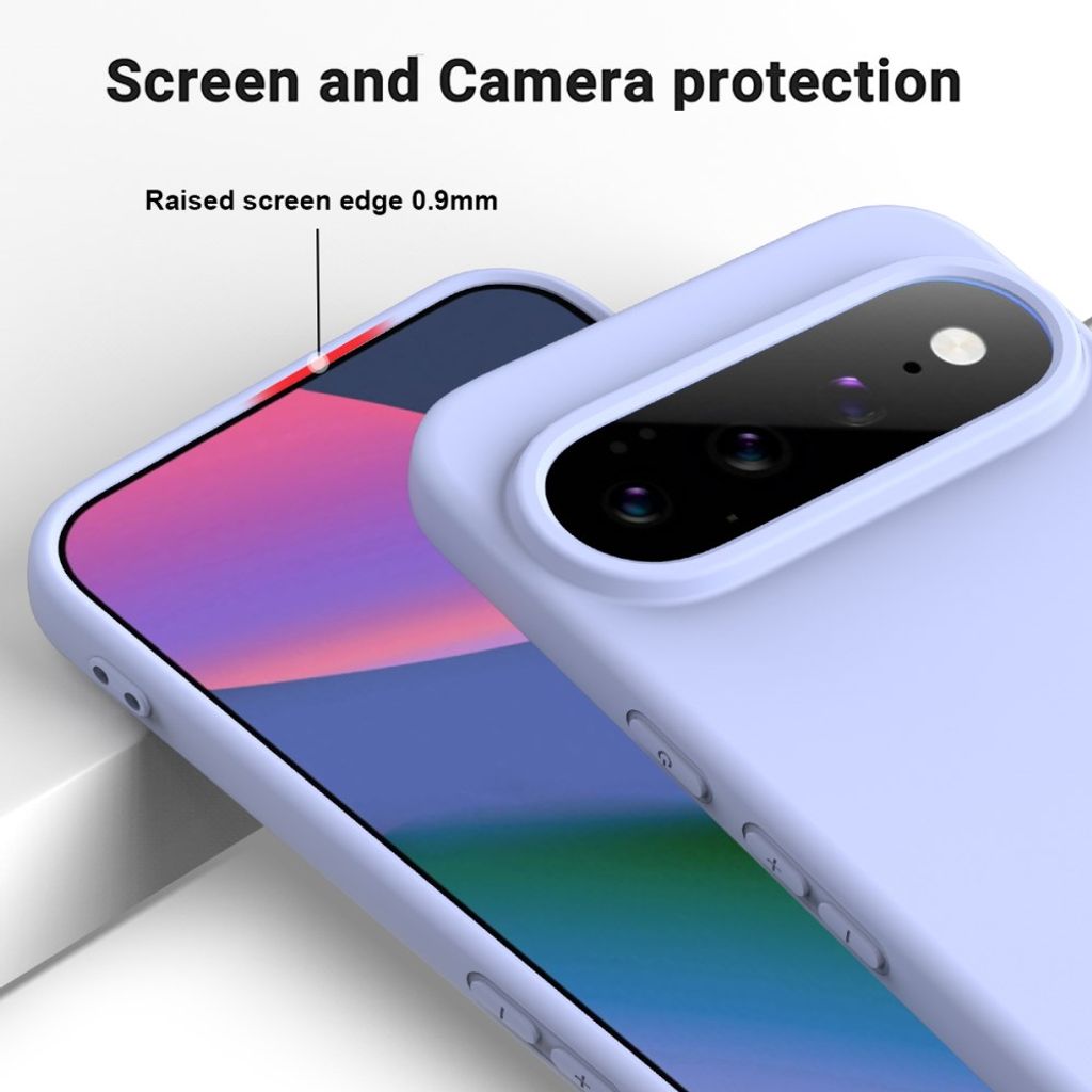 Google Pixel 11 Pro XL Deksel med Strap Silikon Lilla