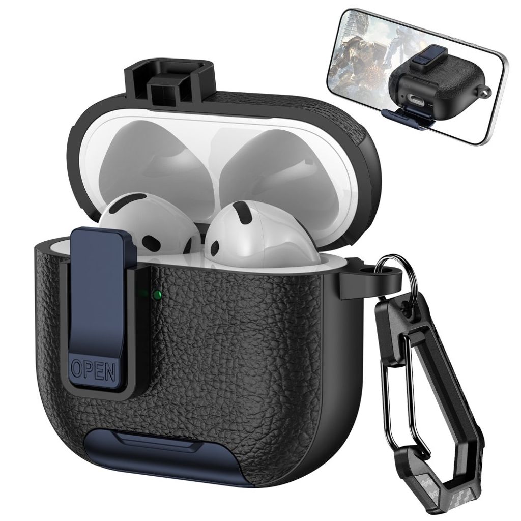 AirPods 4/5 Deksel Stativfunksjon Blå