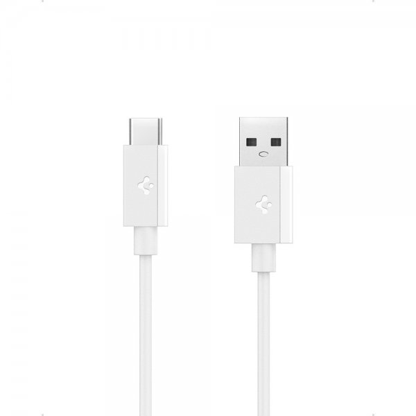 Spigen Essential Kabel USB-A/USB-C 60W 1m Hvit