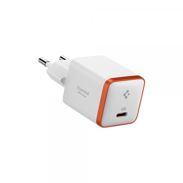 Spigen Essential Lader 30W USB-C Hvit
