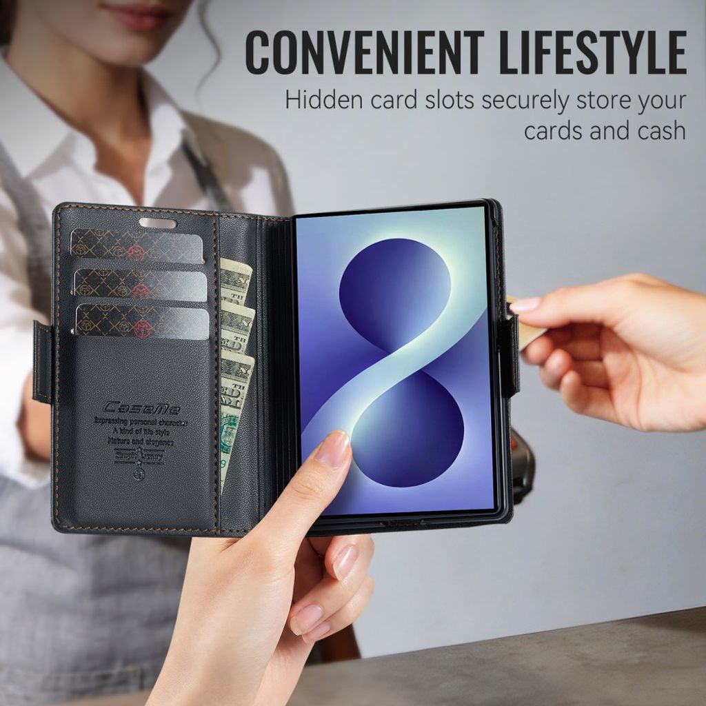 CaseMe Samsung Galaxy Z Fold 8 Etui 023 Series Svart