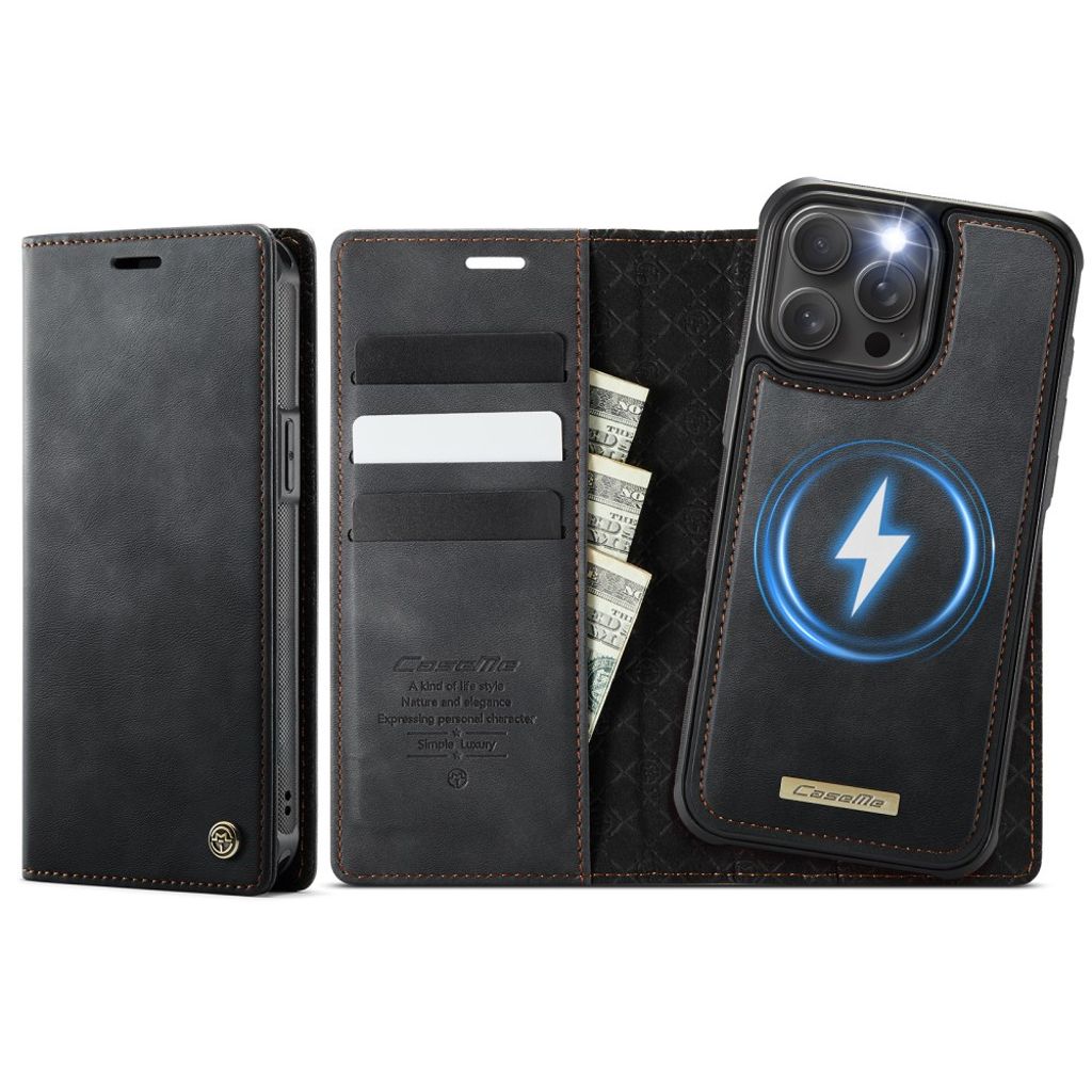 CaseMe iPhone 14 Pro Etui C49 Series Svart