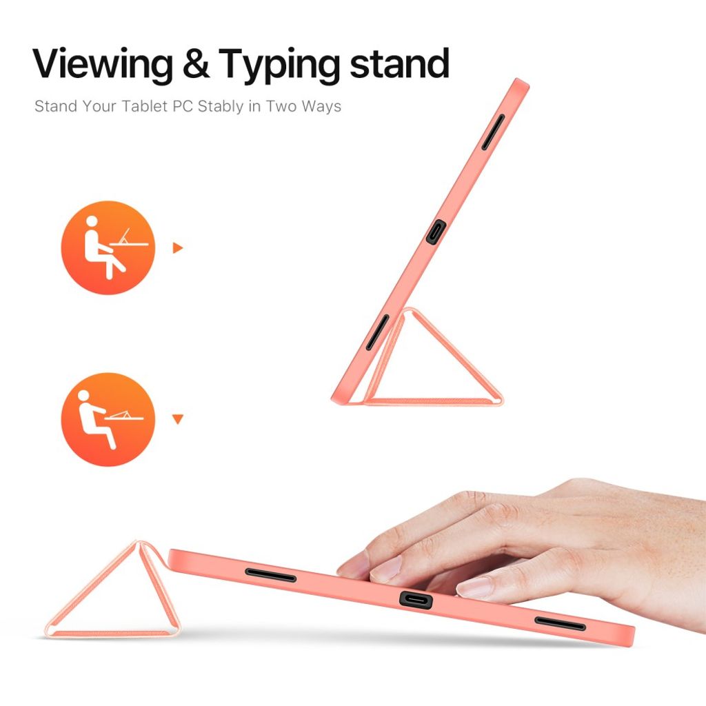 Dux Ducis Samsung Galaxy Tab S12 Plus Etui DOMO Series Rosa