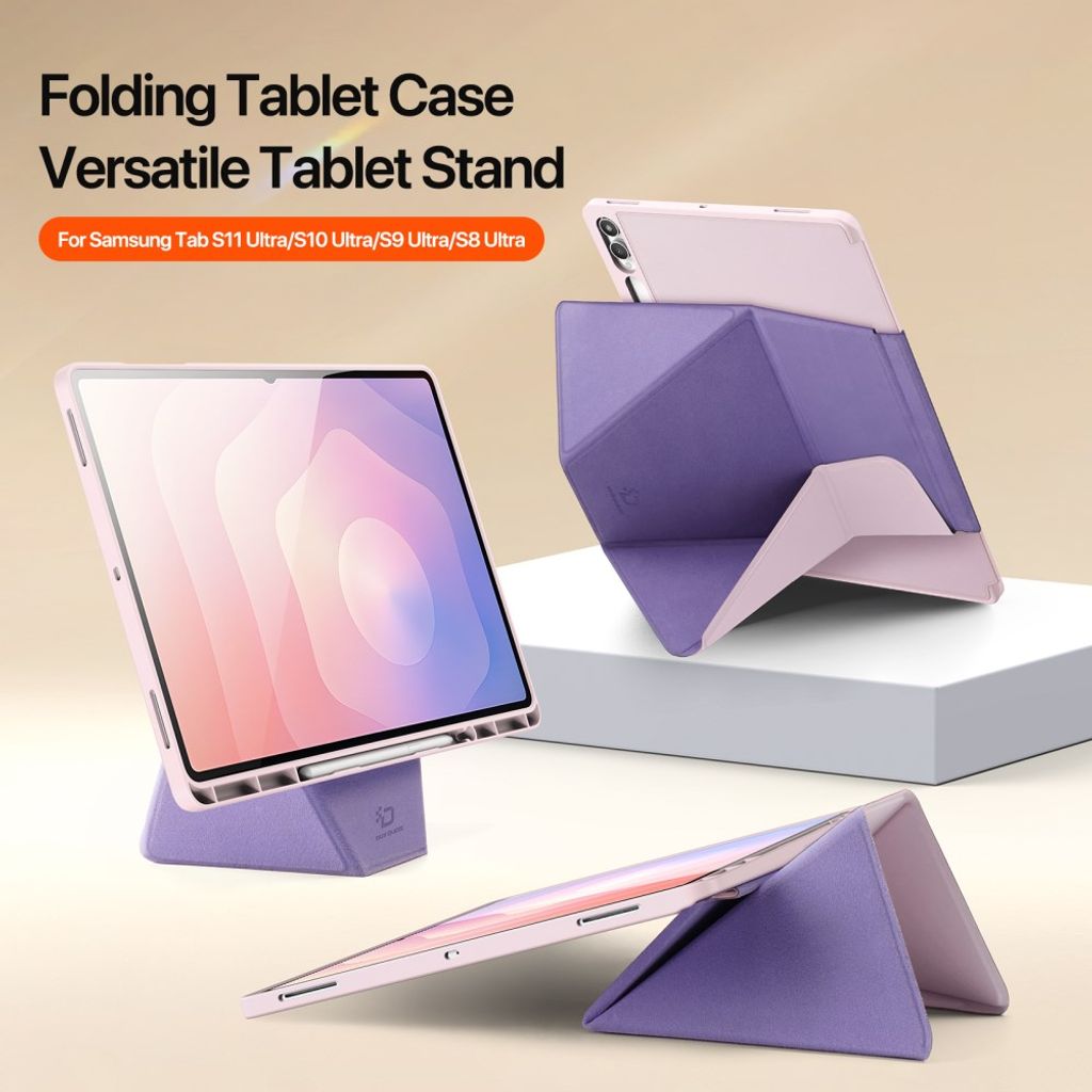 Dux Ducis Samsung Galaxy Tab S11 Ultra/S12 Ultra Etui Vers Series Rosa