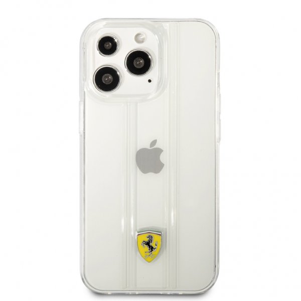 Ferrari iPhone 13 Pro Max Deksel 3D Stripes Transparent