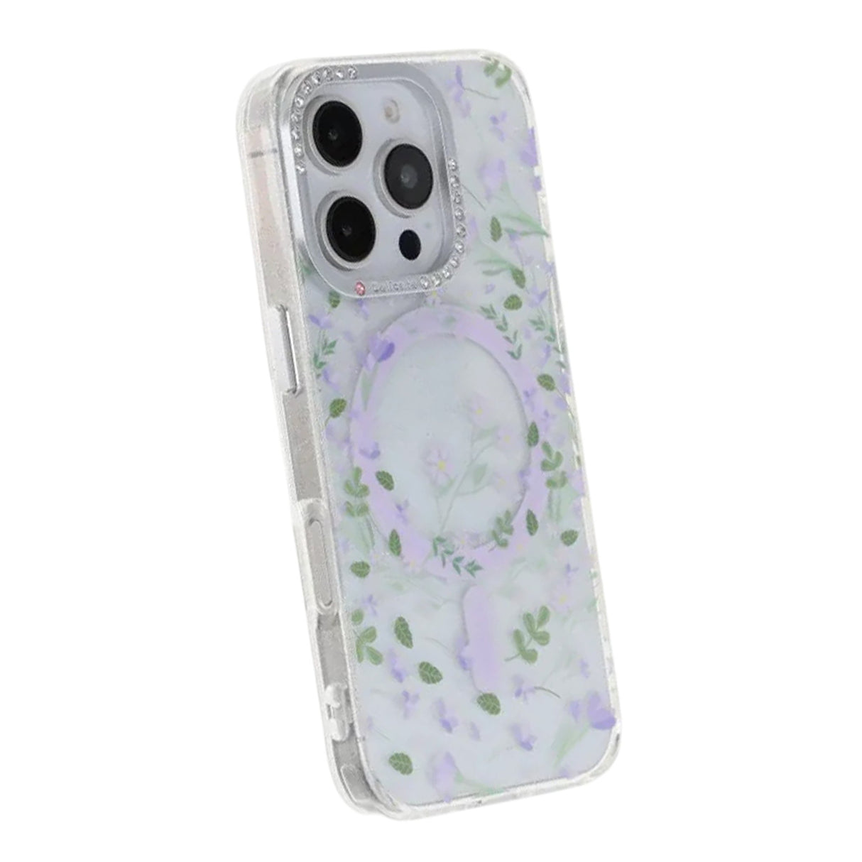 iPhone 16 Pro Max Deksel Blomstret MagSafe Lilla