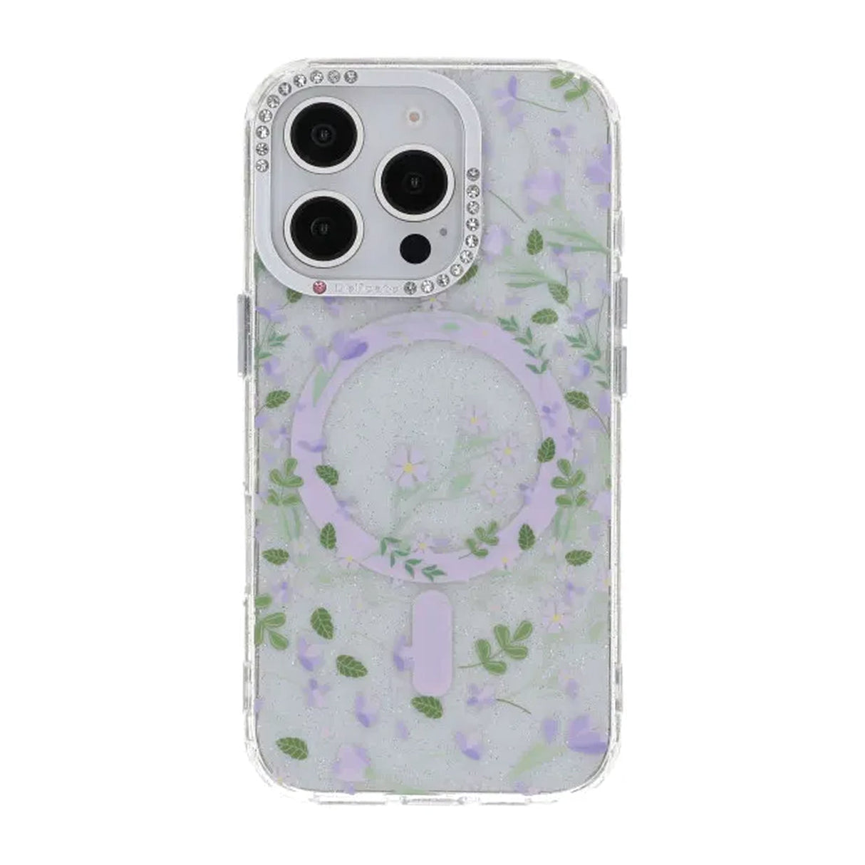 iPhone 16 Pro Max Deksel Blomstret MagSafe Lilla