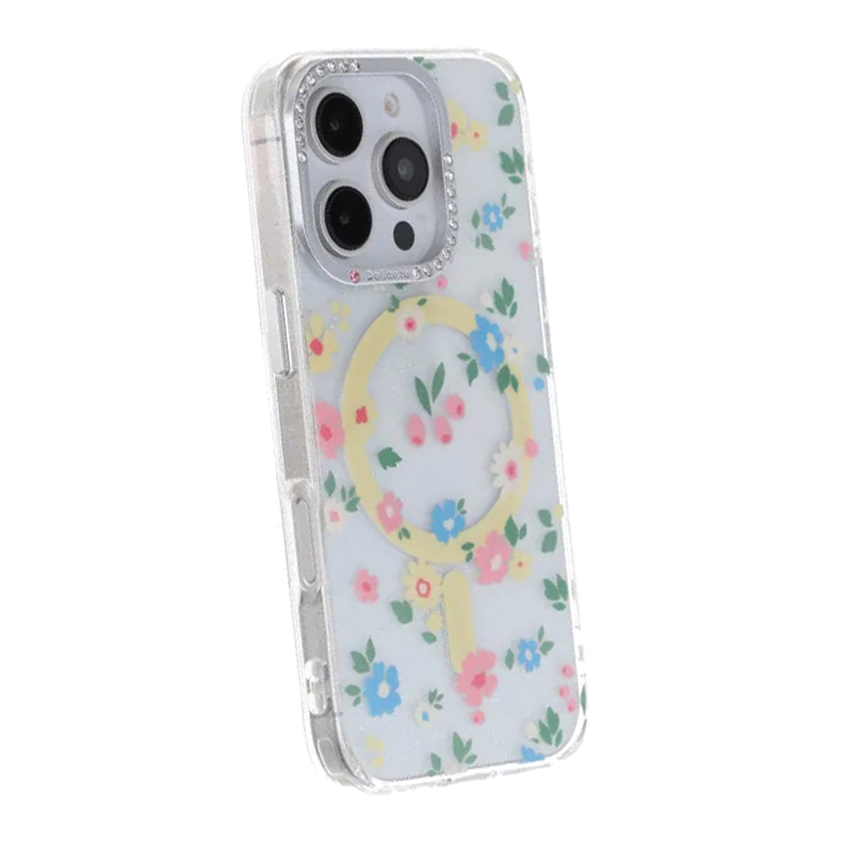 iPhone 16 Pro Max Deksel Blomstret MagSafe Gul