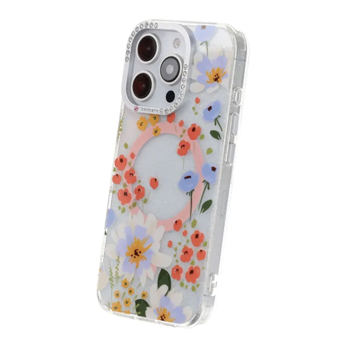 iPhone 16 Pro Max Deksel Blomstret MagSafe Oransje