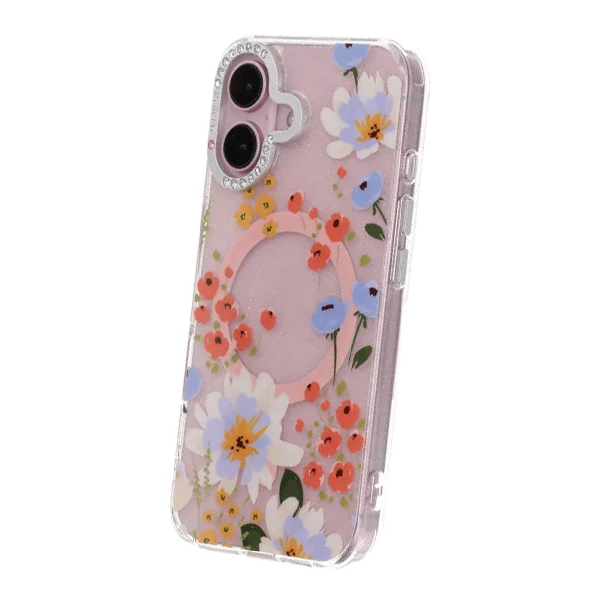iPhone 16 Deksel blomstrete MagSafe Oransje