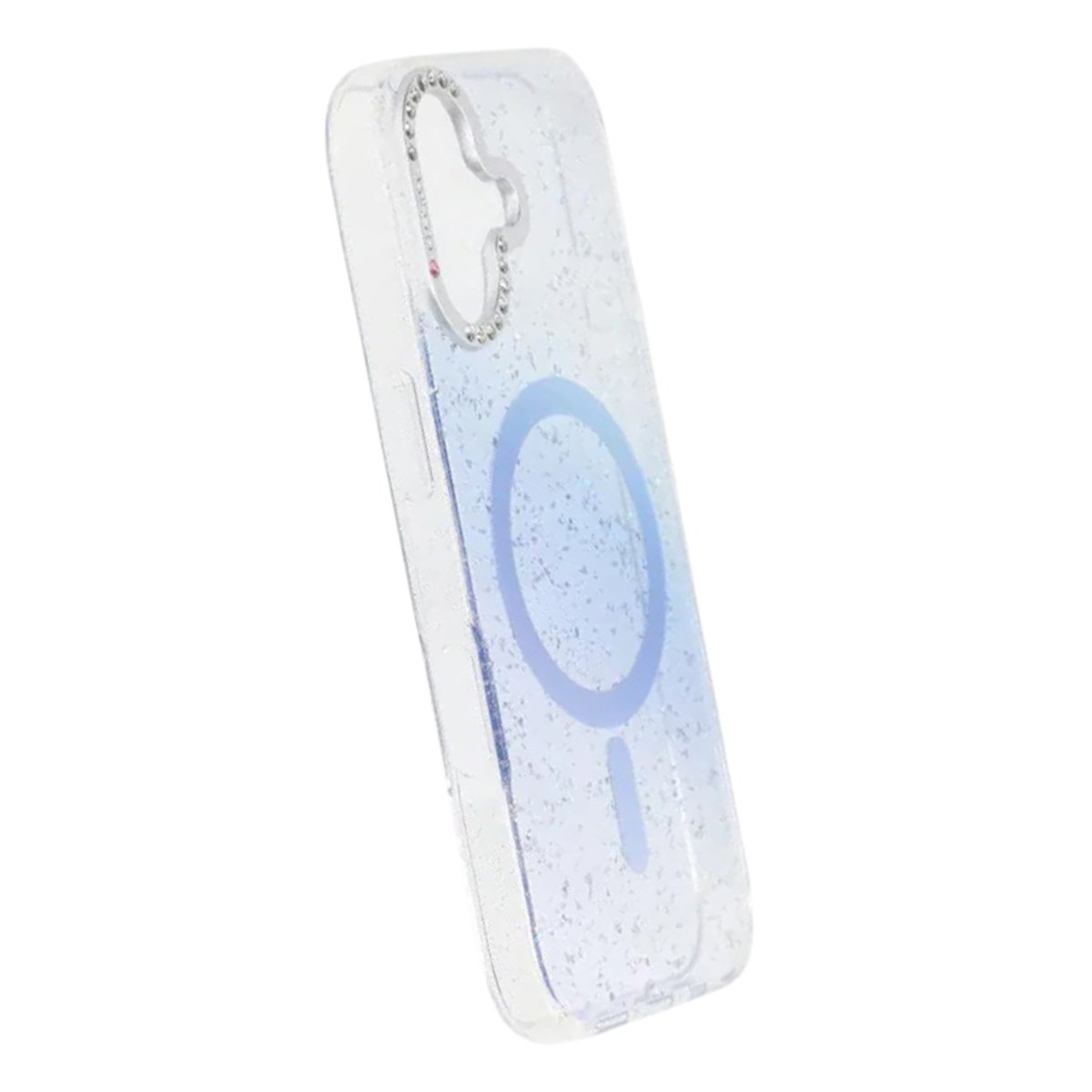 iPhone 17 Deksel Glitter Diamond MagSafe Blå