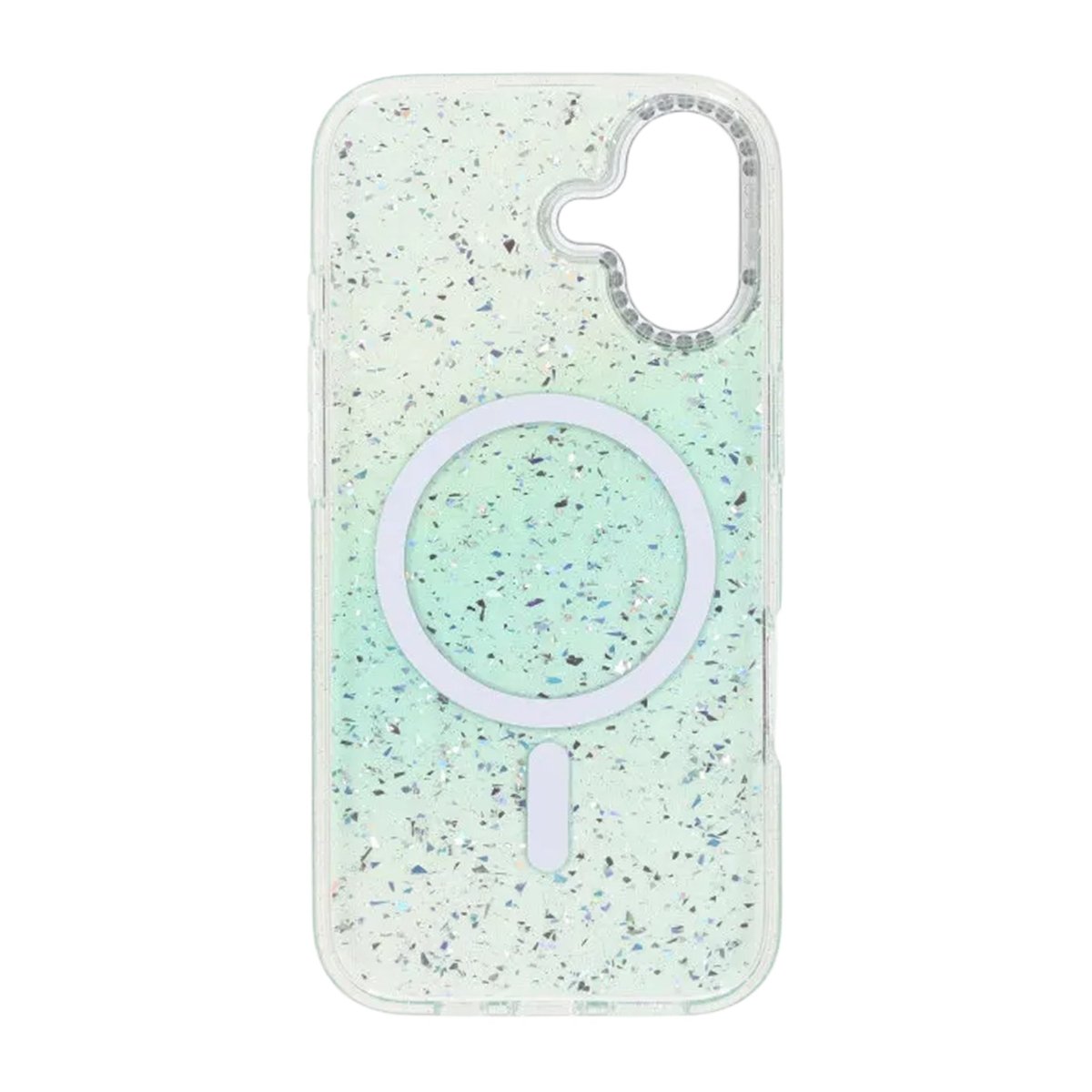iPhone 17 Deksel Glitter Diamond MagSafe Grønn