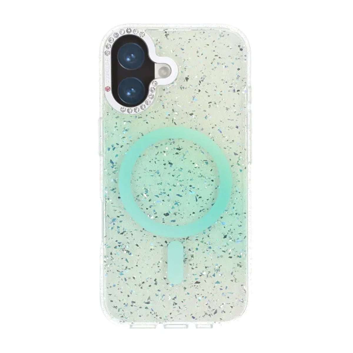 iPhone 17 Deksel Glitter Diamond MagSafe Grønn