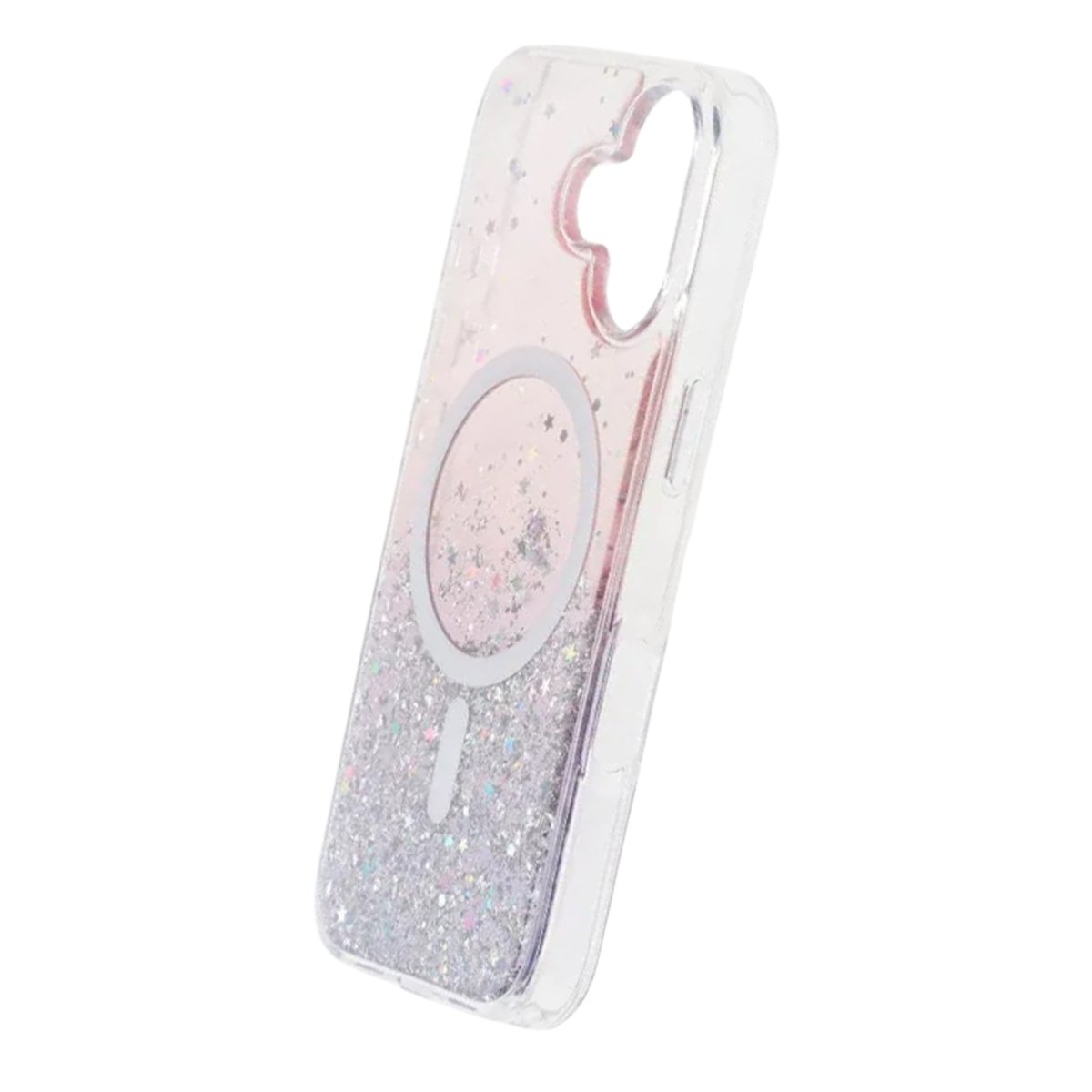 iPhone 17 Deksel Glitter Stjerner MagSafe Lilla
