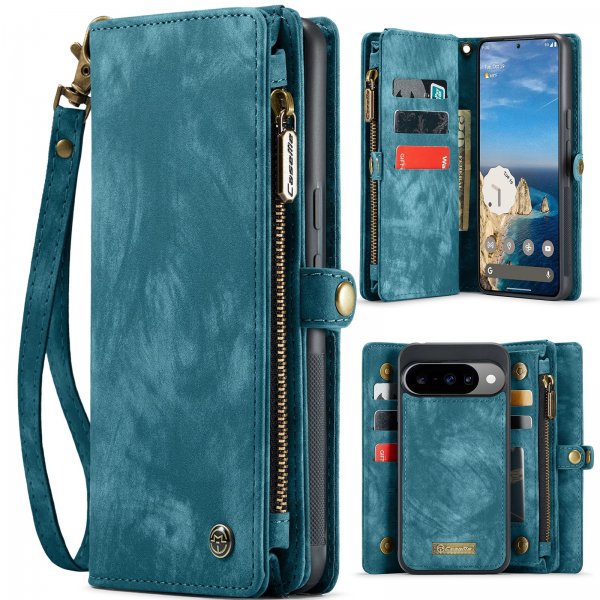CaseMe Google Pixel 10/Pixel 10 Pro Etui 008 Series Avtakbart Deksel Blå