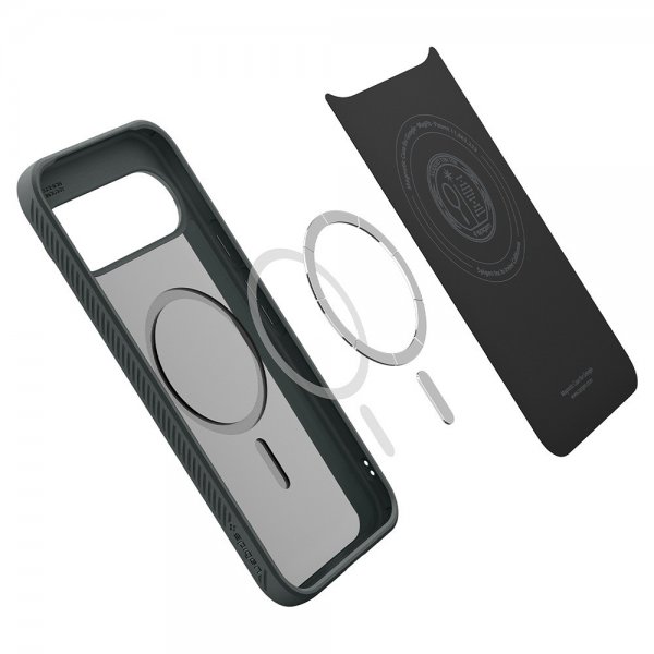 Spigen Google Pixel 10/Pixel 10 Pro Deksel Liquid Air MagFit Abyss Green