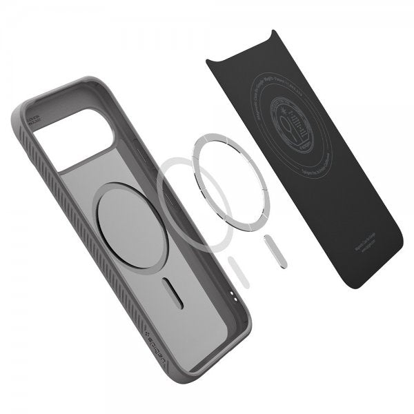 Spigen Google Pixel 10/Pixel 10 Pro Deksel Liquid Air MagFit Marble Gray
