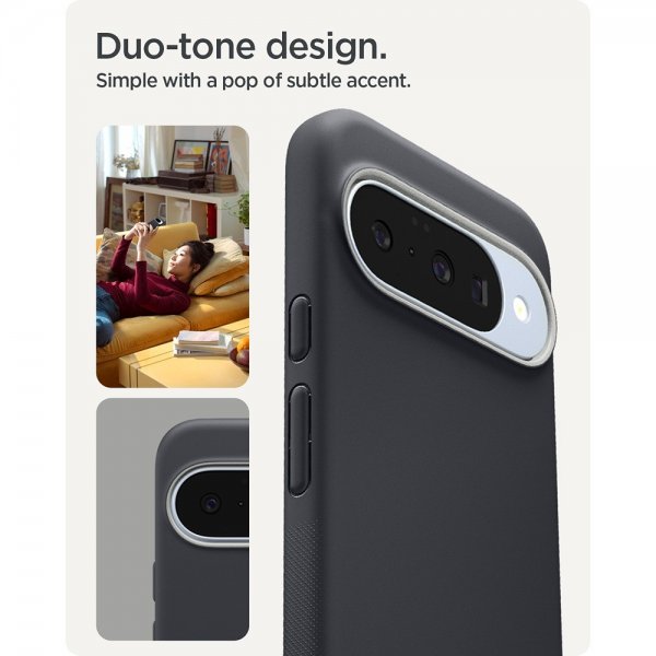 Spigen Google Pixel 10/Pixel 10 Pro Deksel Nano Pop MagFit Black Sesame