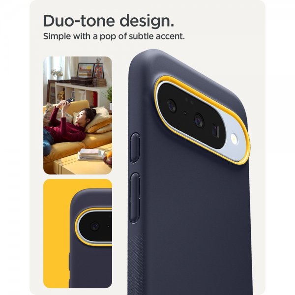 Spigen Google Pixel 10/Pixel 10 Pro Deksel Nano Pop MagFit Blueberry Navy