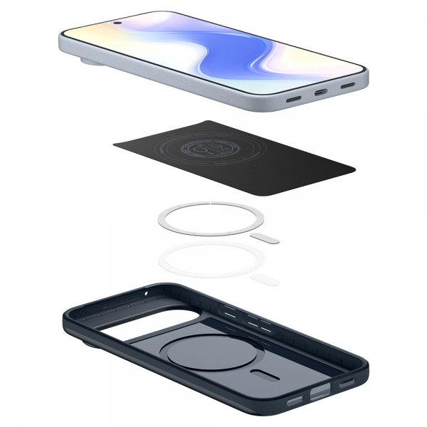 Spigen Google Pixel 10/Pixel 10 Pro Deksel Thin Fit MagFit Metal Slate