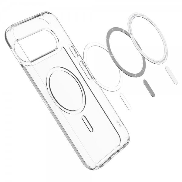 Spigen Google Pixel 10/Pixel 10 Pro Deksel Ultra Hybrid MagFit Clear White
