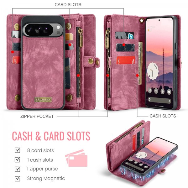 CaseMe Google Pixel 10 Pro XL Etui 008 Series Avtakbart Deksel Rød