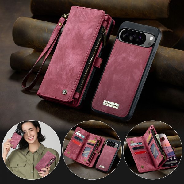 CaseMe Google Pixel 10 Pro XL Etui 008 Series Avtakbart Deksel Rød