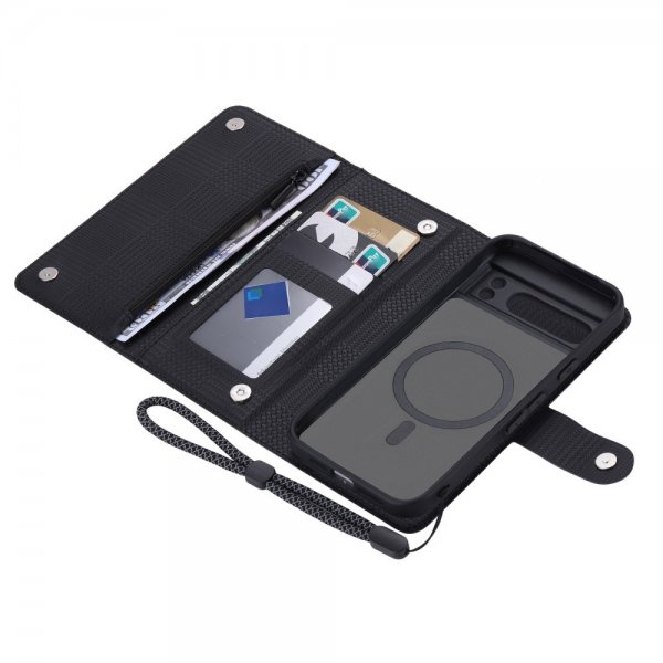 VILI Google Pixel 8 Etui Avtagbart Deksel GHB Series MagSafe Svart