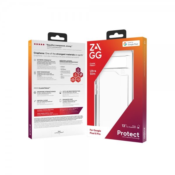 Zagg Google Pixel 8 Pro Deksel Crystal Palace Transparent