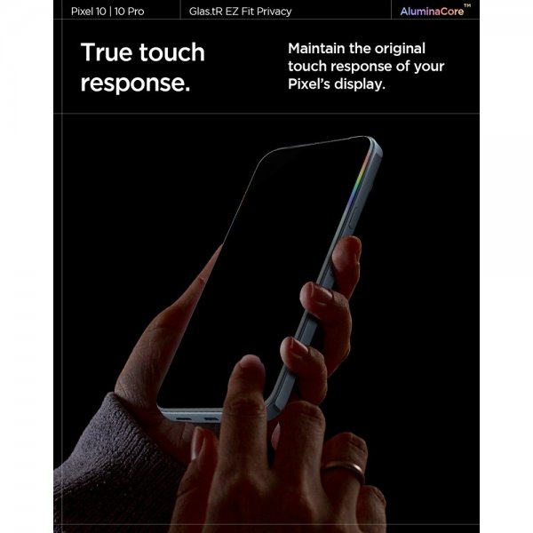 Spigen Google Pixel 9/9 Pro/Pixel 10/10 Pro Skjermbeskytter GLAS.tR EZ Fit Privacy 2-pakning