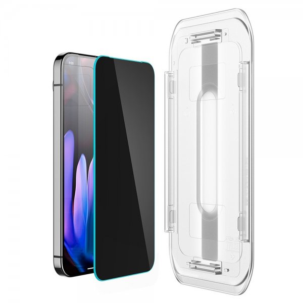 Spigen Google Pixel 9/9 Pro/Pixel 10/10 Pro Skjermbeskytter GLAS.tR EZ Fit Privacy 2-pakning
