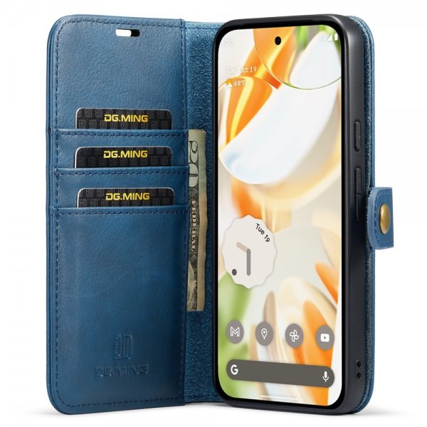 Dg.Ming Google Pixel 9/Pixel 9 Pro Etui Avtagbart Deksel Blå