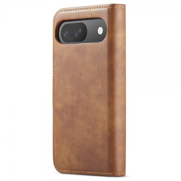 Dg.Ming Google Pixel 9/Pixel 9 Pro Etui Avtagbart Deksel Brun