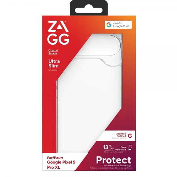 Zagg Google Pixel 9/Pixel 9 Pro Deksel Crystal Palace Transparent