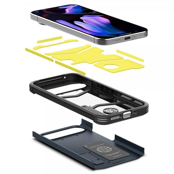 Spigen Google Pixel 9/Pixel 9 Pro Deksel Tough Armor Metal Slate
