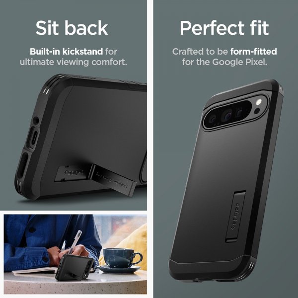 Spigen Google Pixel 9 Pro XL Deksel Tough Armor Svart