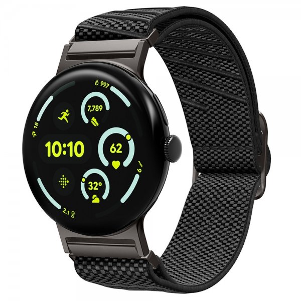 Spigen Google Pixel Watch 1/2/3/4 41mm Armbånd Lite Fit X Svart