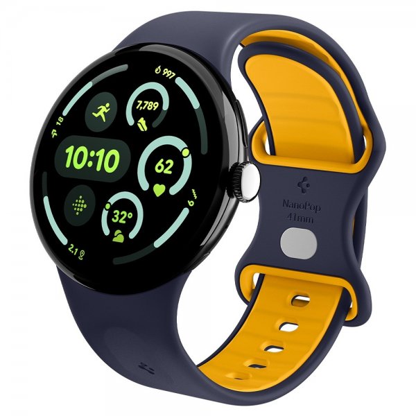Spigen Google Pixel Watch 1/2/3/4 41mm Armbånd Nano Pop Blueberry Navy