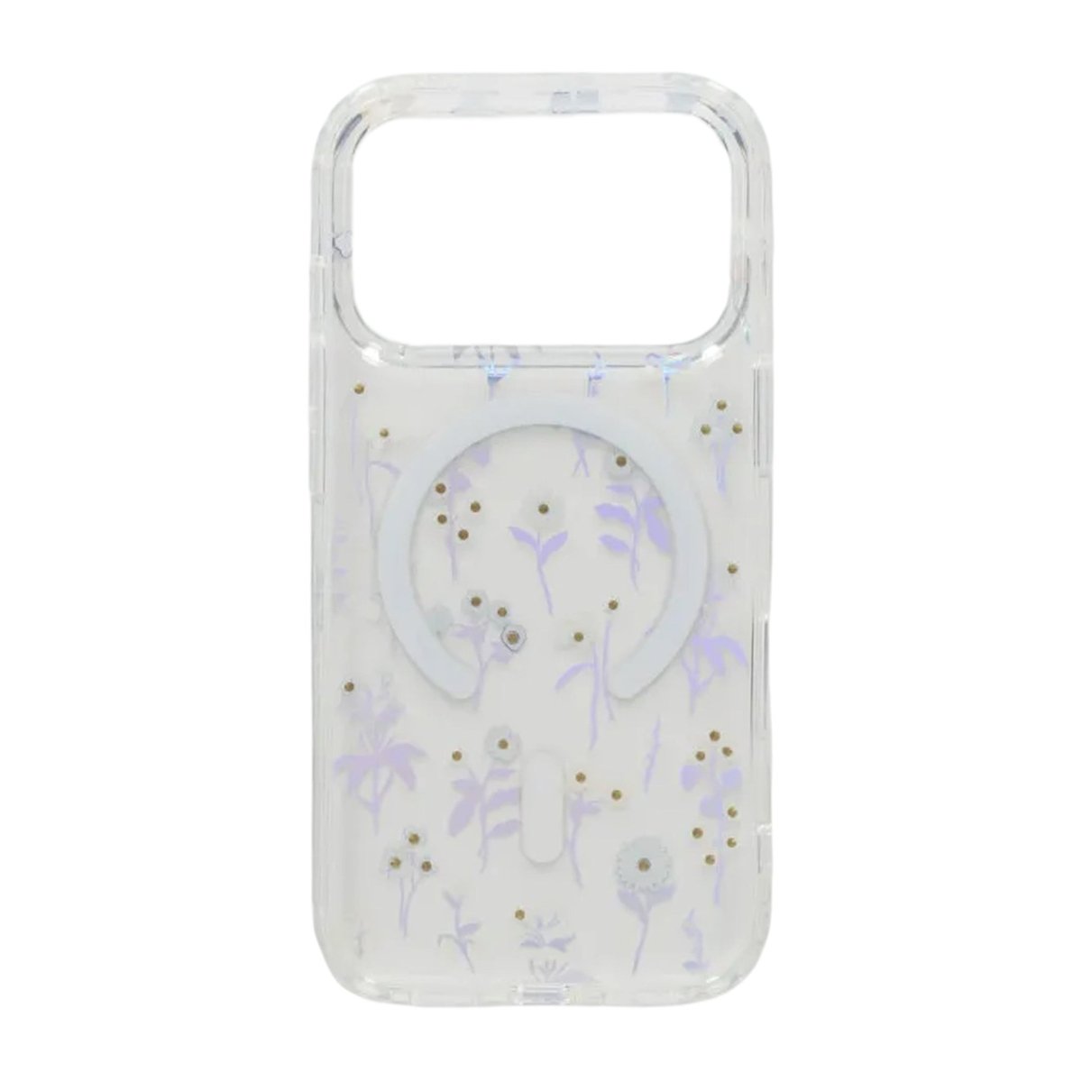 iPhone 17 Pro Deksel Blomstret Strass MagSafe Blå
