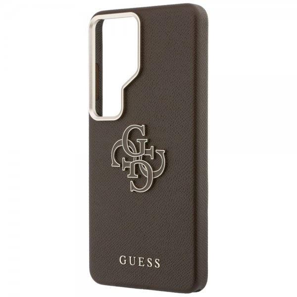Guess Samsung Galaxy S26 Ultra Deksel 4G Logo Grained Brun