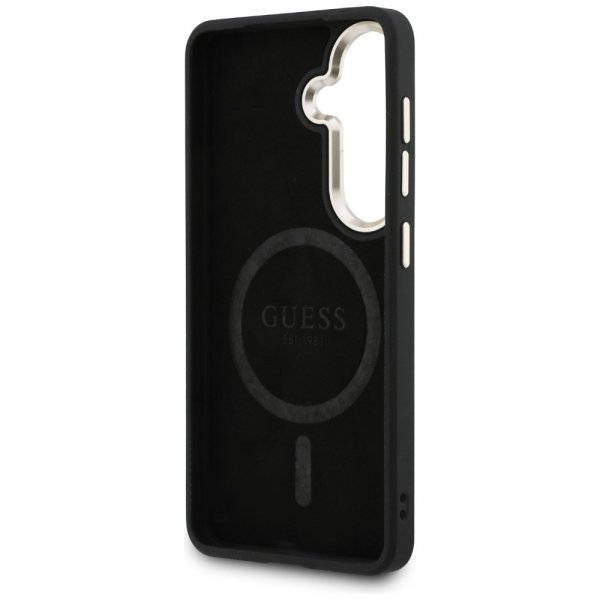 Guess Samsung Galaxy S26 Plus Deksel 4G Embossed MagSafe Svart