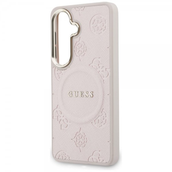 Guess Samsung Galaxy S26 Deksel Saffiano Peony MagSafe Rosa