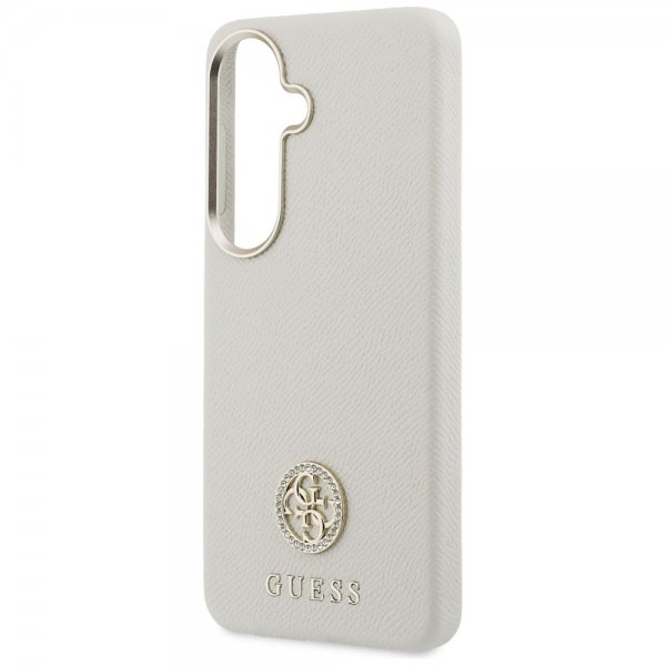 Guess Samsung Galaxy S26 Deksel Rhinestone Logo MagSafe Beige