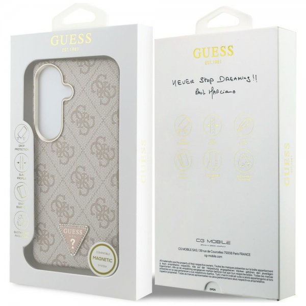 Guess Samsung Galaxy S26 Plus Deksel 4G Triangle MagSafe Rosa
