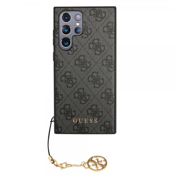 Guess Samsung Galaxy S22 Ultra Deksel 4G Charms Grå